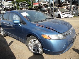 2008 HONDA CIVIC LX LIGHT BLUE 4DR 1.8L VTEC AT A18806